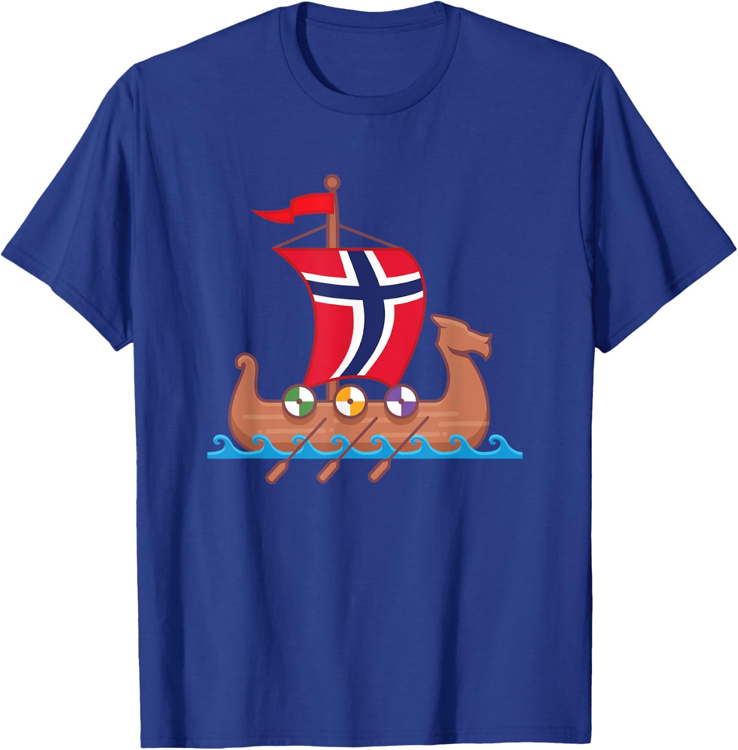Norwegian Viking Ship Norway T-Shirt - T-Shirt | Royal