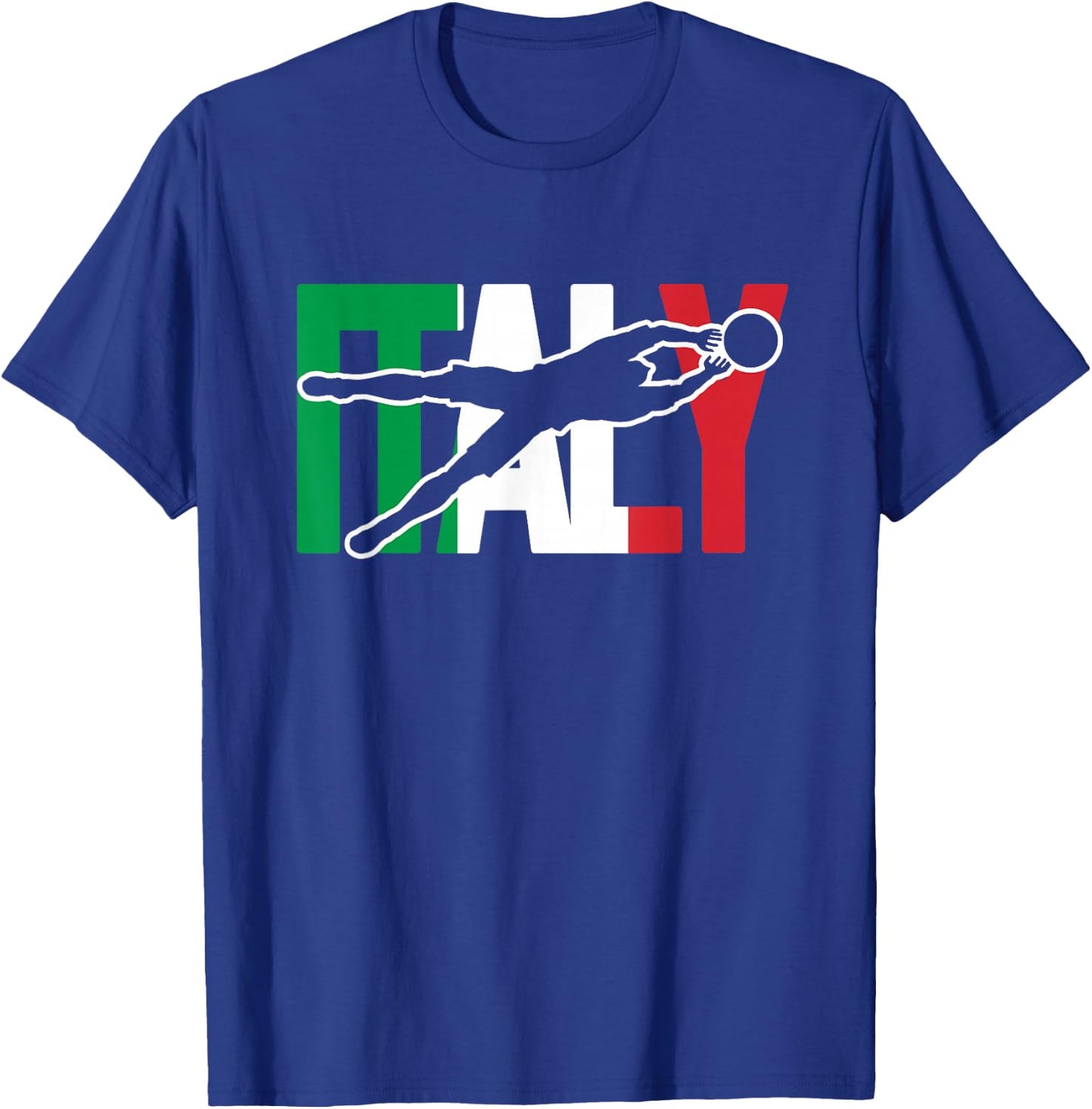 Italy Soccer Jersey Italia Azzurri Gifts for Italian Soccer T-Shirt - T-Shirt | Royal