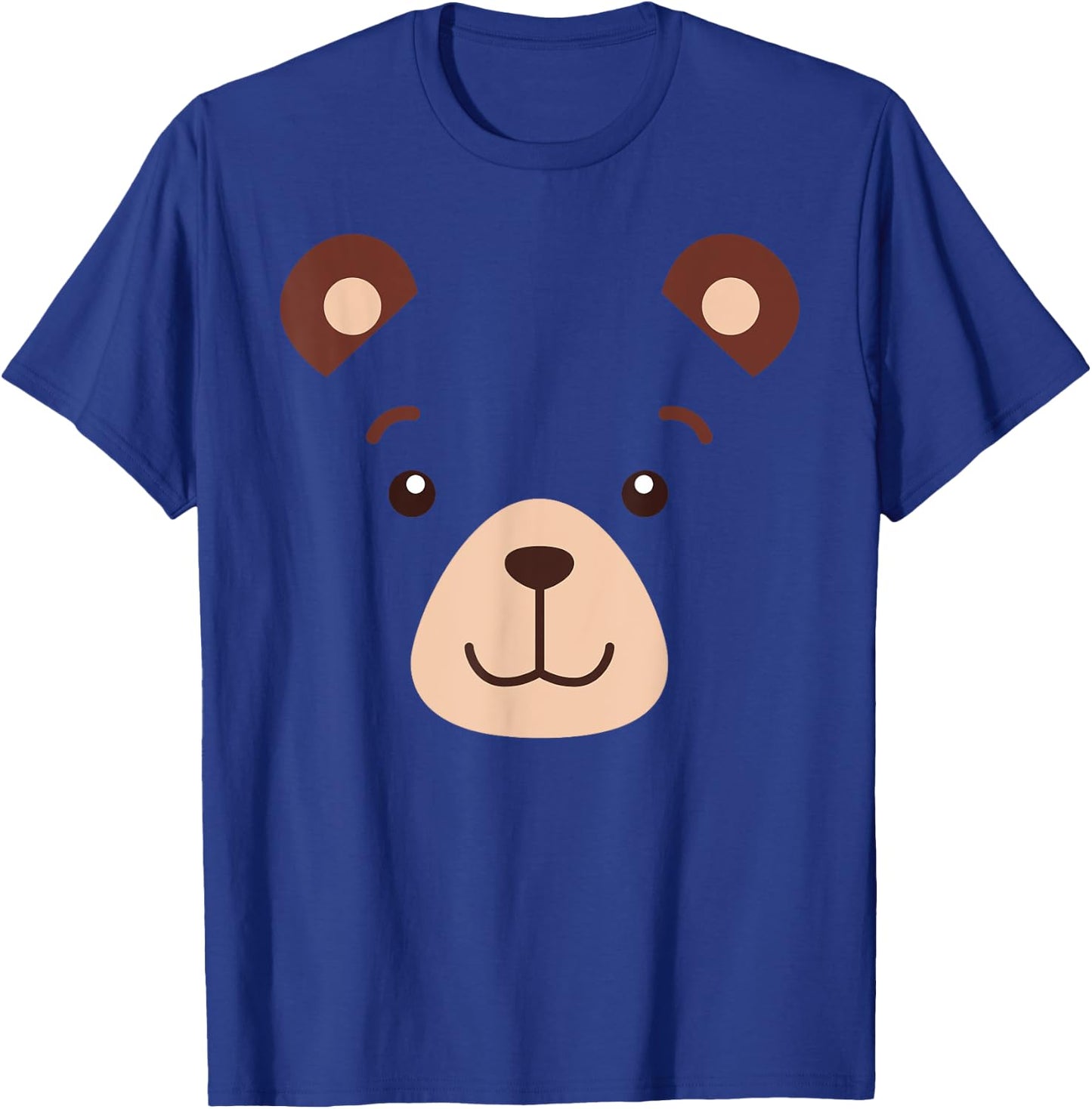 Bear Face Halloween Costume Kids Boy Girl Adult Gift T-Shirt - T-Shirt | Royal