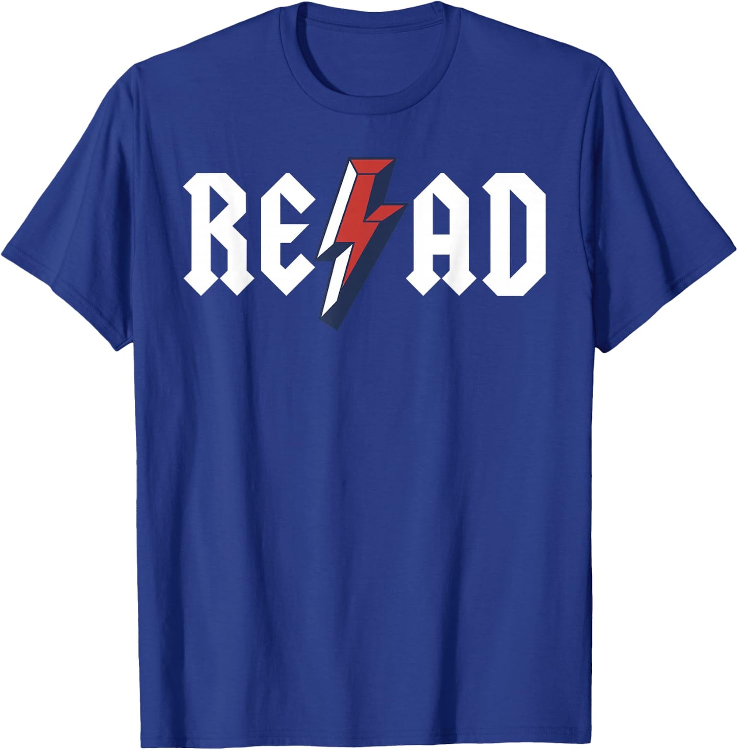 Read Rock N Roll Reading Rock Star Funny Books Lover Gift T-Shirt - T-Shirt | Royal