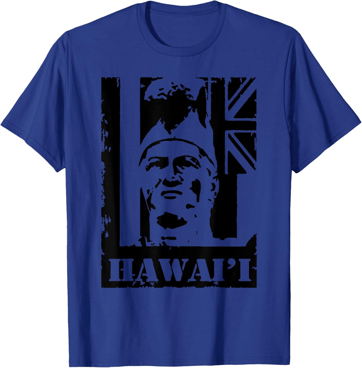 Hawai'i King Kamehameha (black ink) by Hawaii Nei All Day T-Shirt - T-Shirt | Royal