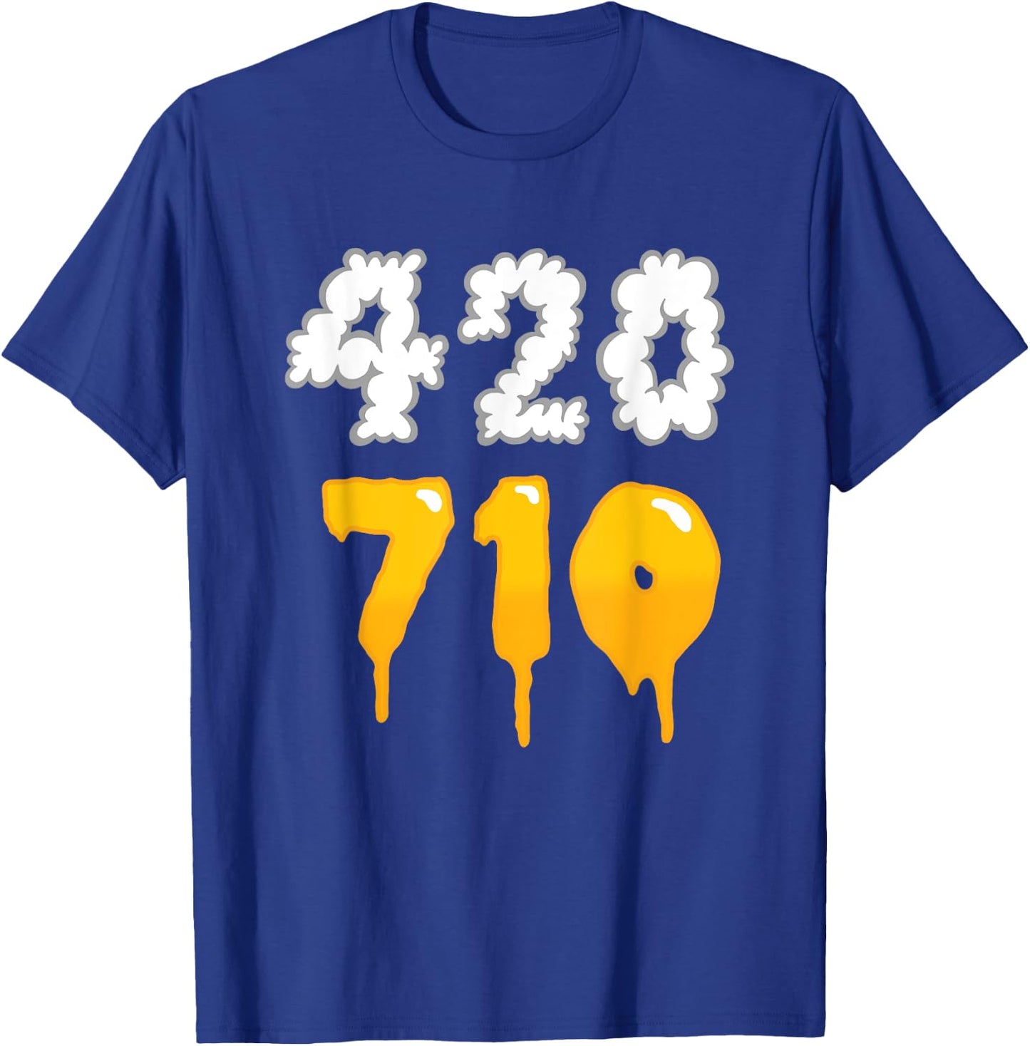 420 710 Weed Oil Dabs Funny Weed T-Shirt - T-Shirt | Royal