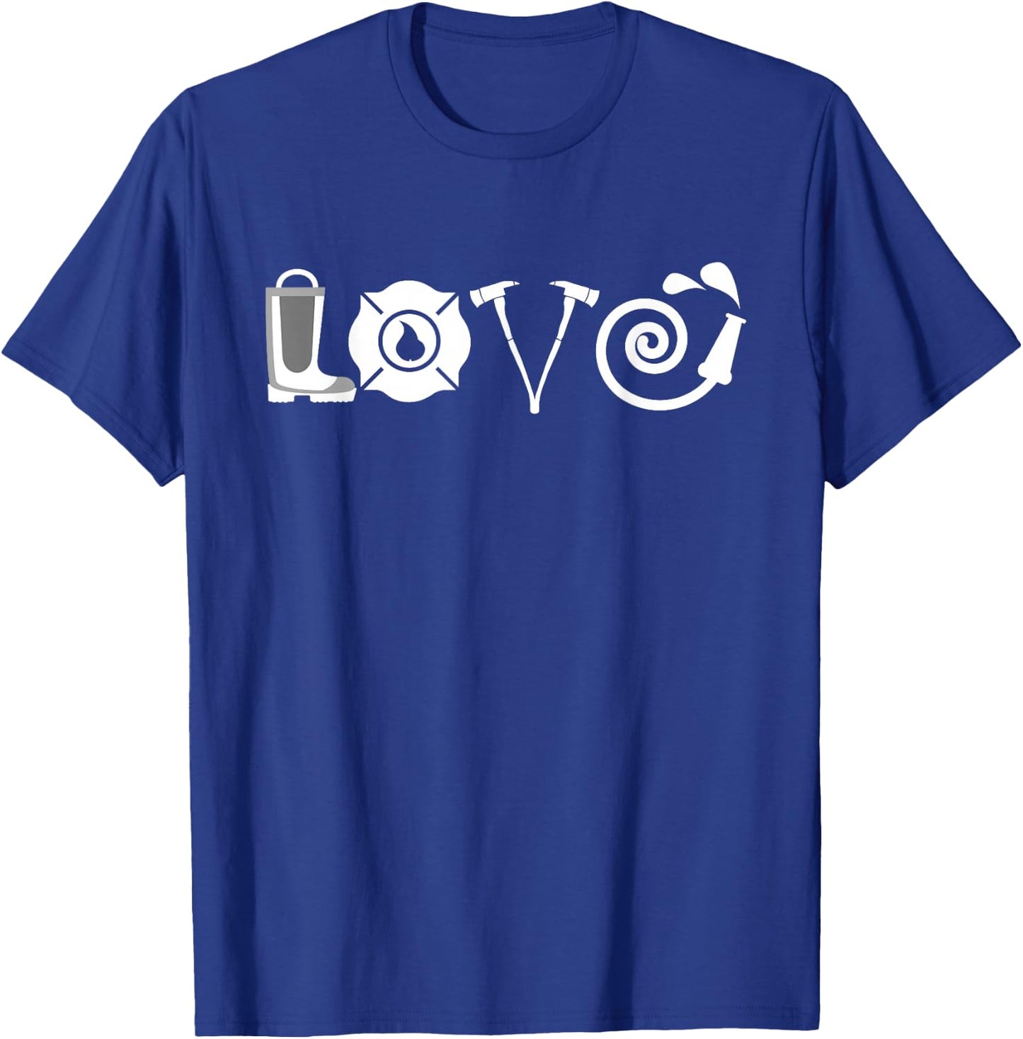 Love - Firefighting Firefighter Fireman T-Shirt - T-Shirt | Royal