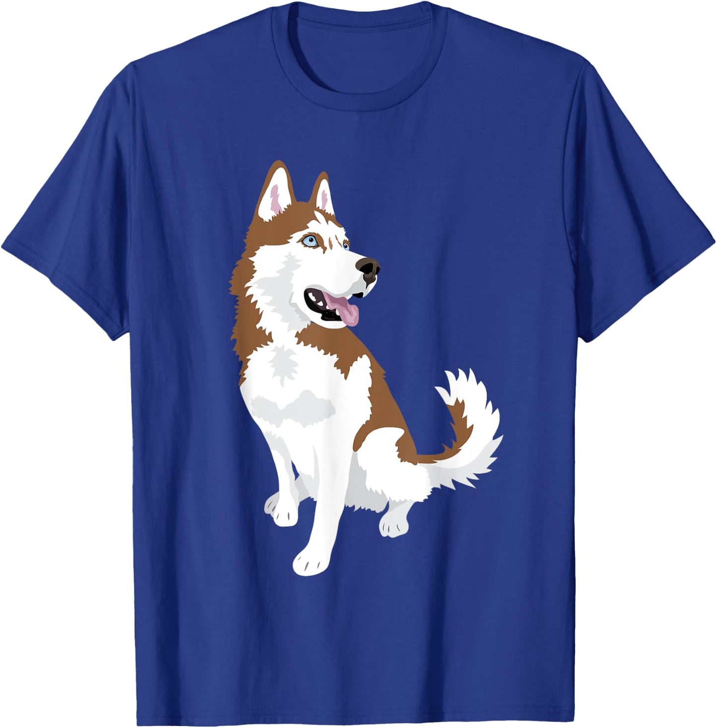 cute red and white Siberian Husky dog T-Shirt - T-Shirt | Royal