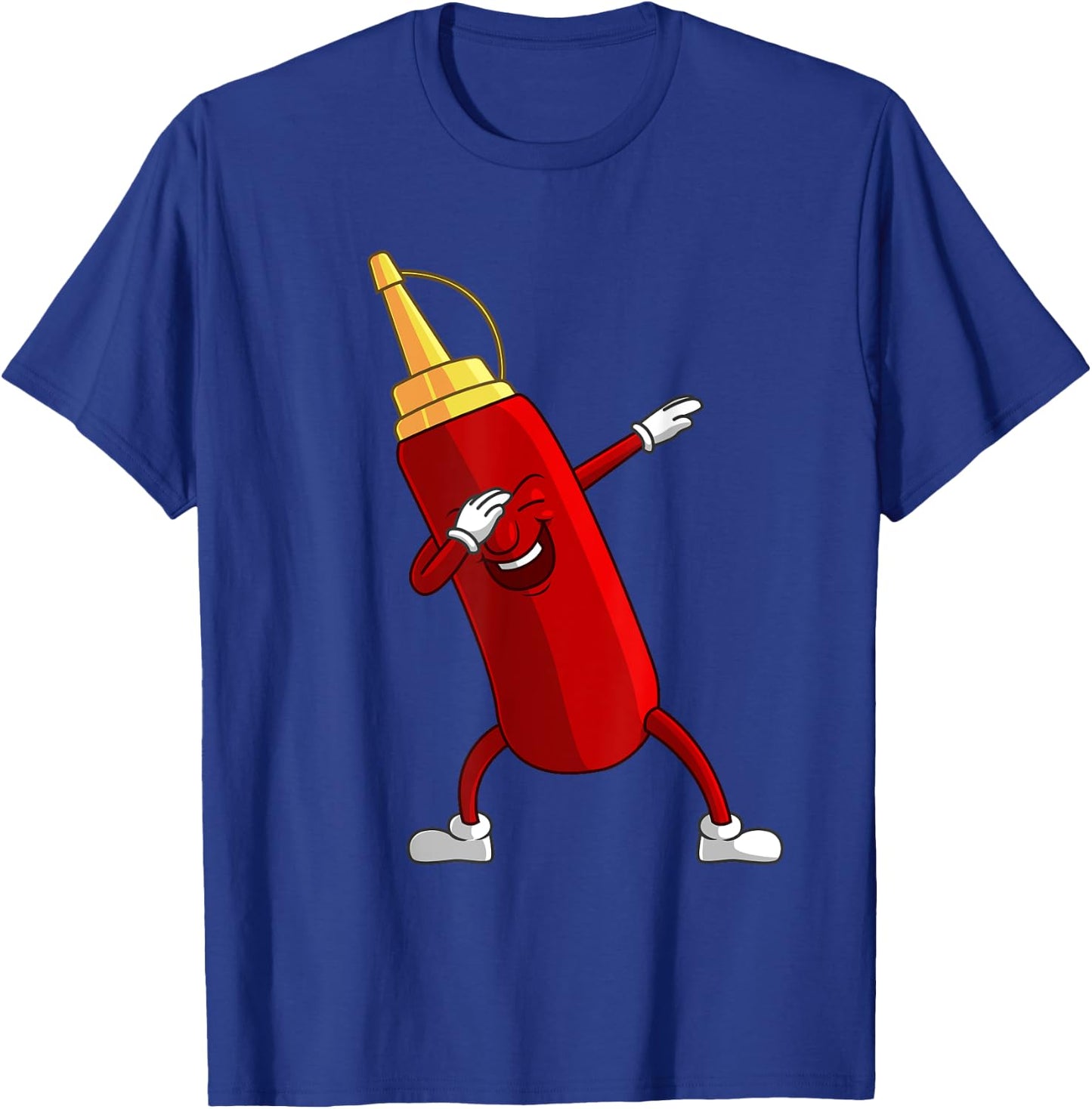 Funny Dabbing Ketchup Lover Gift Kids Boy Cute Condiment T-Shirt - T-Shirt | Royal