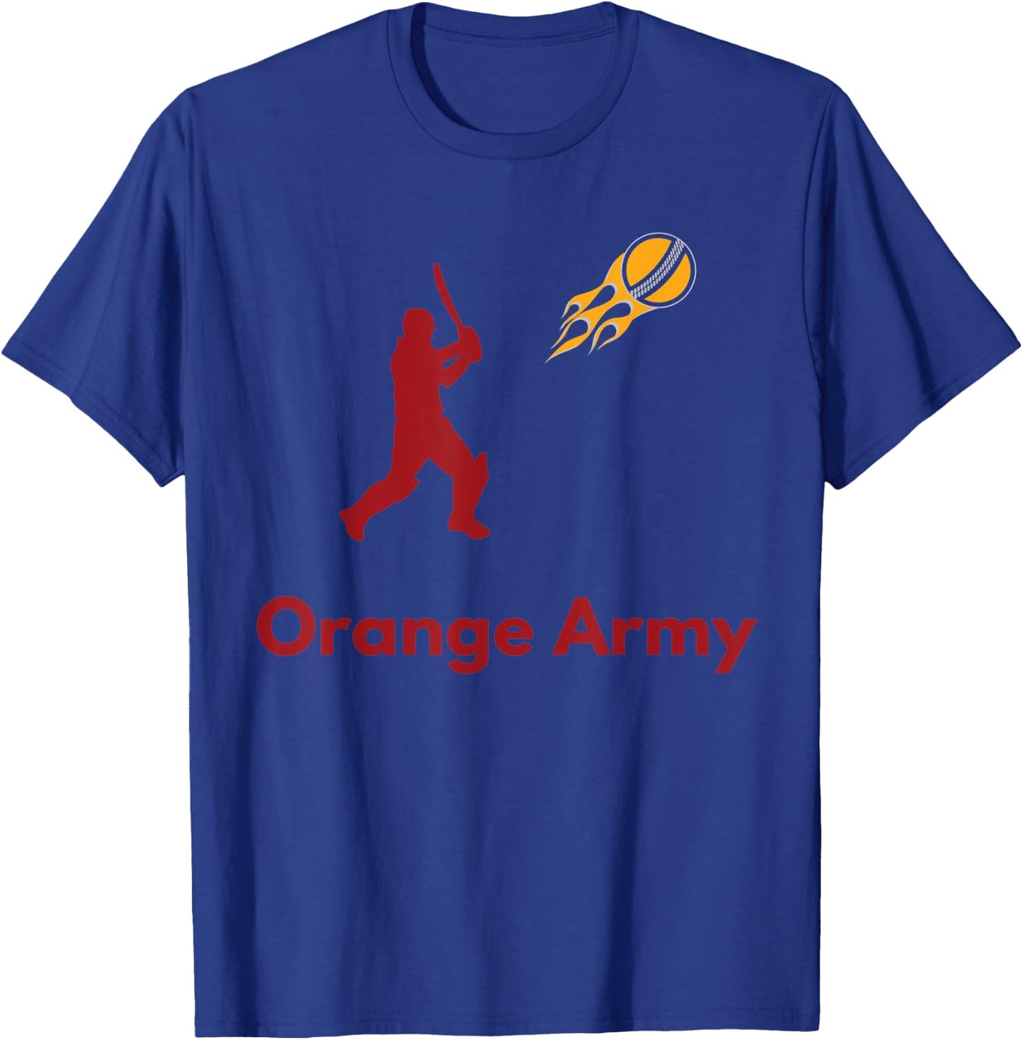 Hyderabad Cricket Fans Orange Army T-Shirt - T-Shirt | Royal