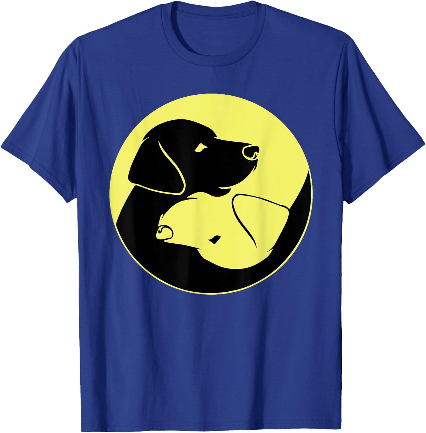 Funny Labrador Gift Women Cool Yellow And Black Lab T-Shirt - T-Shirt | Royal
