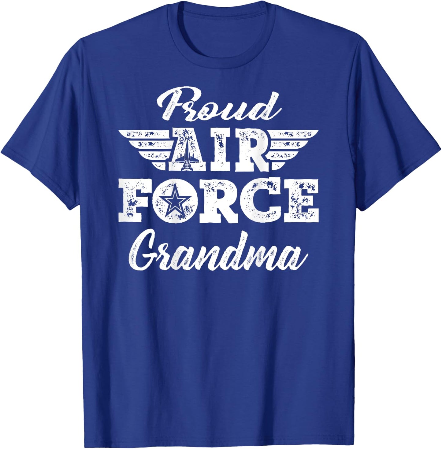 Proud US Air Force Grandma Military Family Grandmother Gifts T-Shirt - T-Shirt | Royal