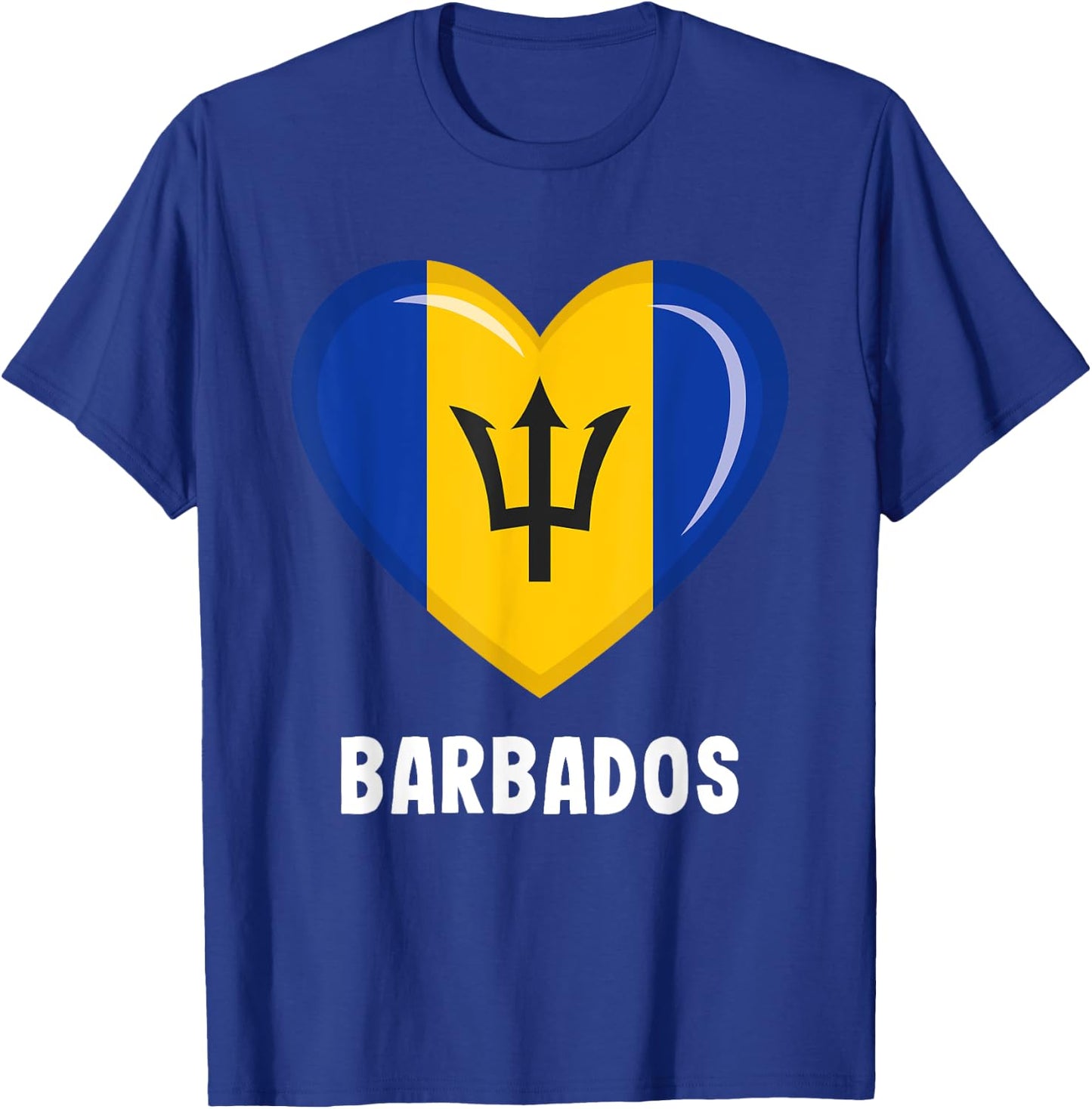 Barbados Flag Jersey | Barbadian T-Shirt - T-Shirt | Royal