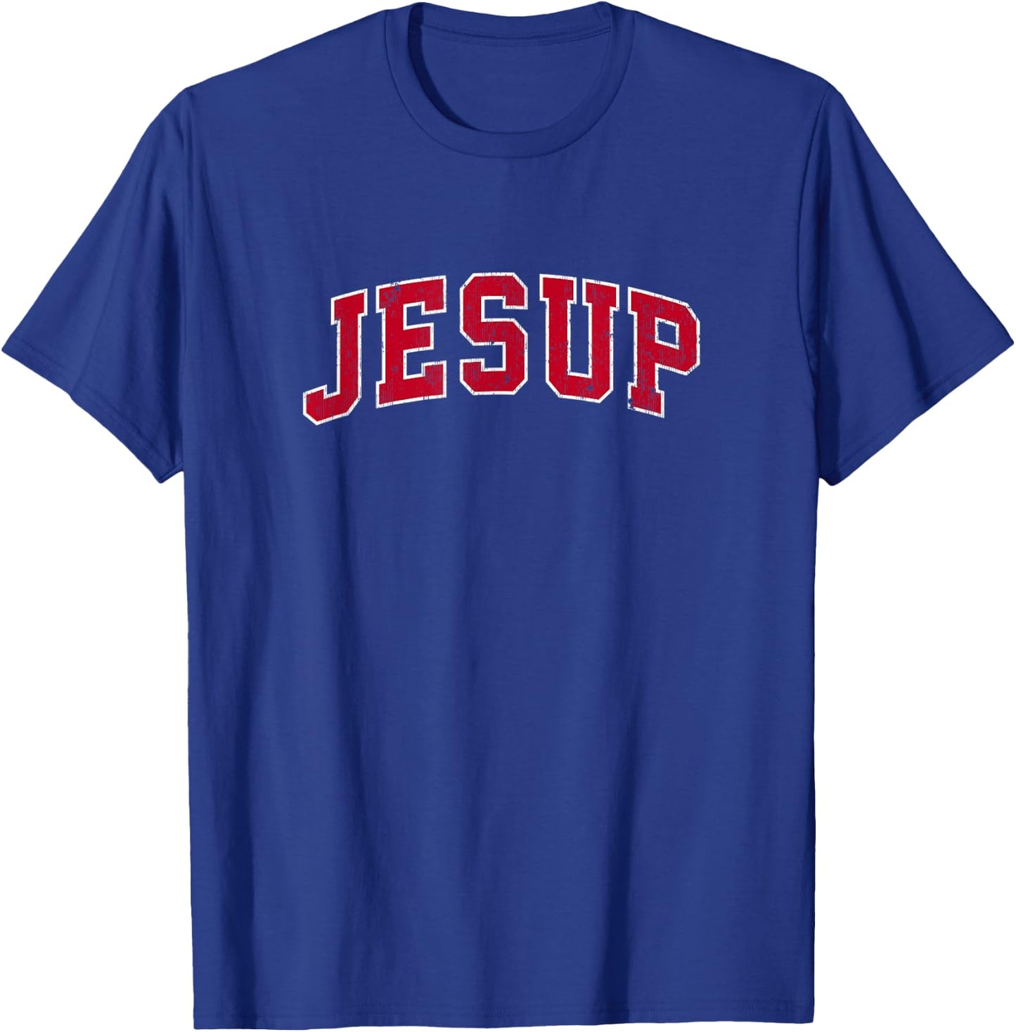 Jesup Georgia GA Vintage Sports Design Red Design T-Shirt - T-Shirt | Royal