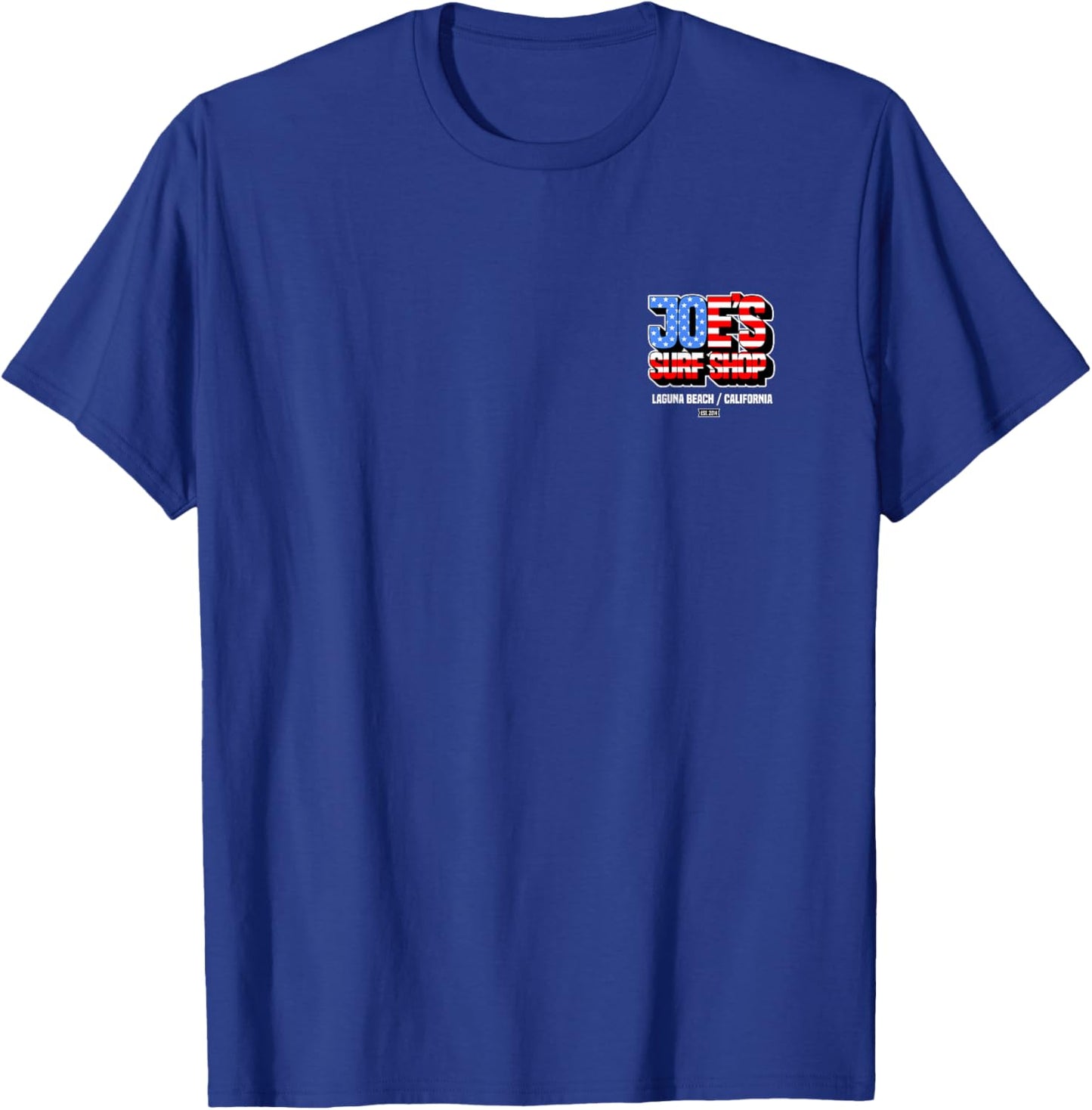 Joe's Surf Patriotic USA Flag Logo Graphic T-Shirt - T-Shirt | Royal