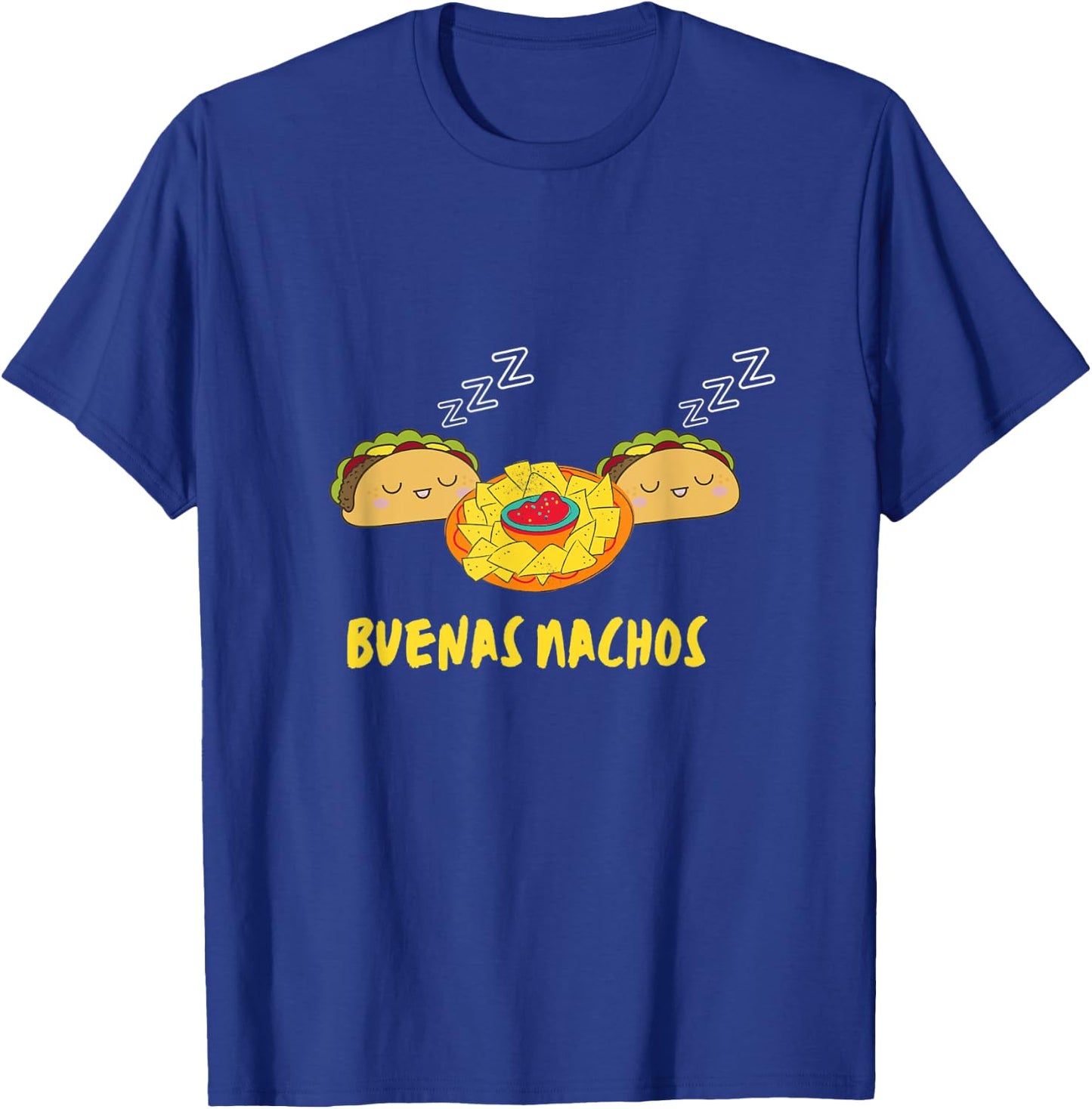 Buenas Nachos Funny Buenas Noches Taco Design Men Women Kids T-Shirt - T-Shirt | Royal