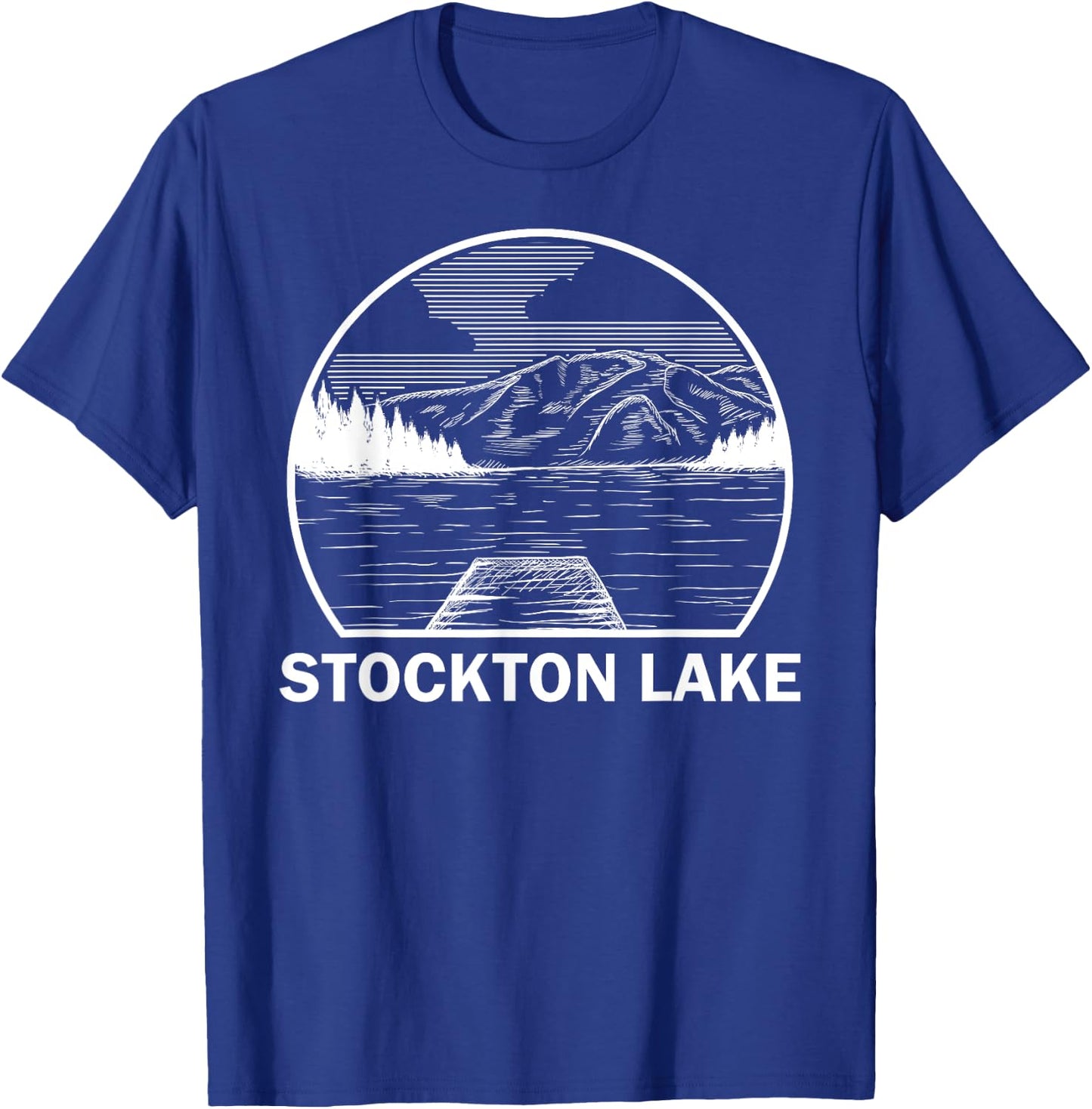 STOCKTON LAKE MISSOURI Funny Fishing Camping Summer Gift Men Women Kids T-Shirt - T-Shirt | Royal