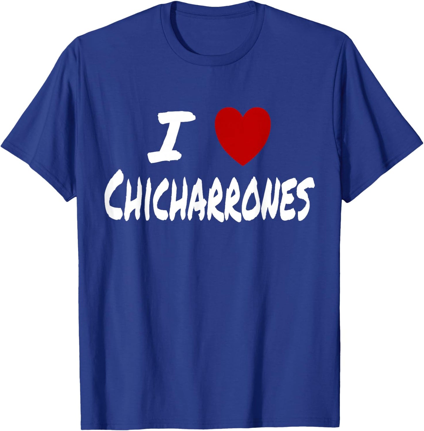 I Heart (Love) Chicharrones Fried Pork Skins Keto Low Carb T-Shirt - T-Shirt | Royal