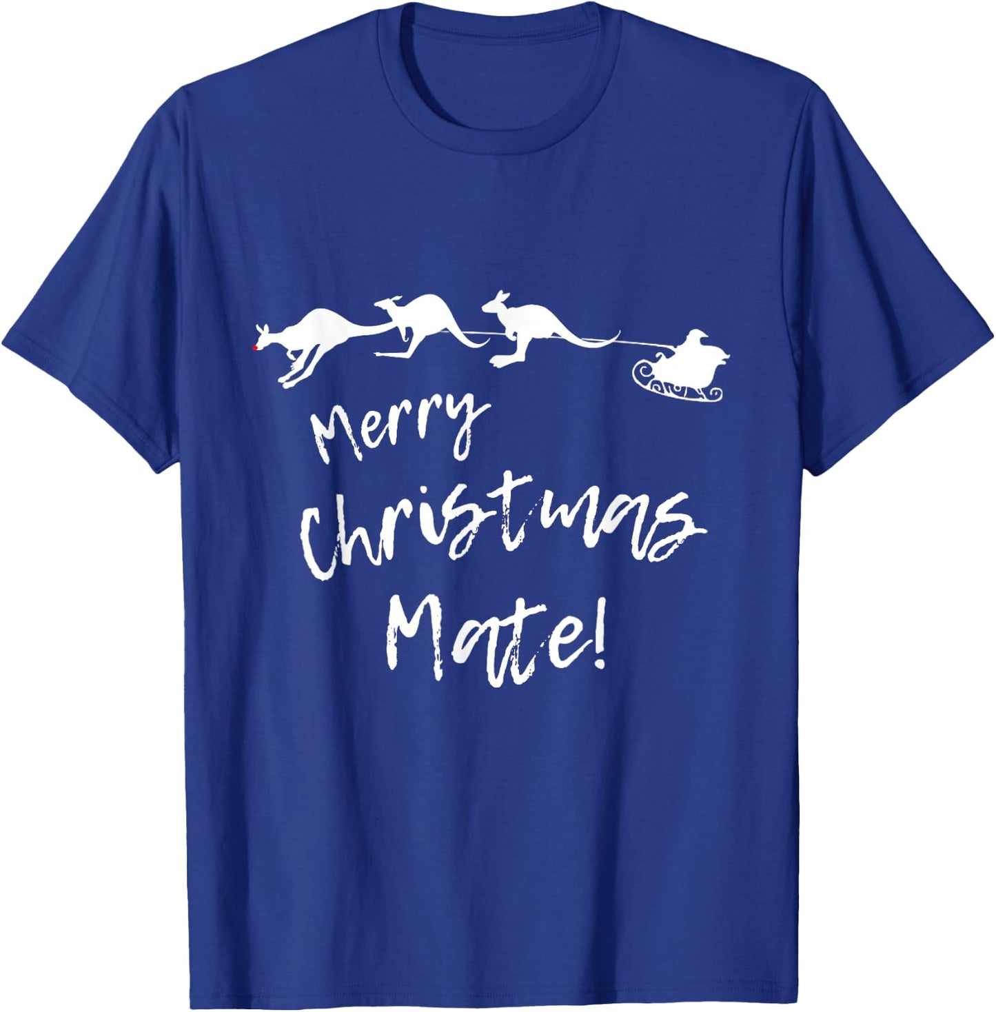 Australian Christmas Shirt - Kangaroo Christmas Gift T-Shirt - T-Shirt | Royal