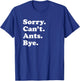 Funny Ant Bug Gift Women Boys or Girls T-Shirt - T-Shirt | Royal