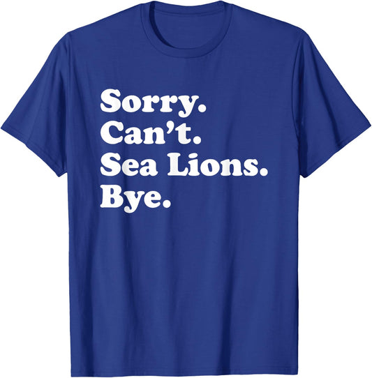 Funny Sea Lion Gift Women Boys or Girls T-Shirt - T-Shirt | Royal