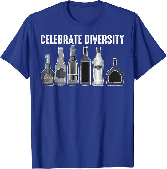 Funny Celebrate Diversity Beer Drinking Gift Women T-Shirt - T-Shirt | Royal