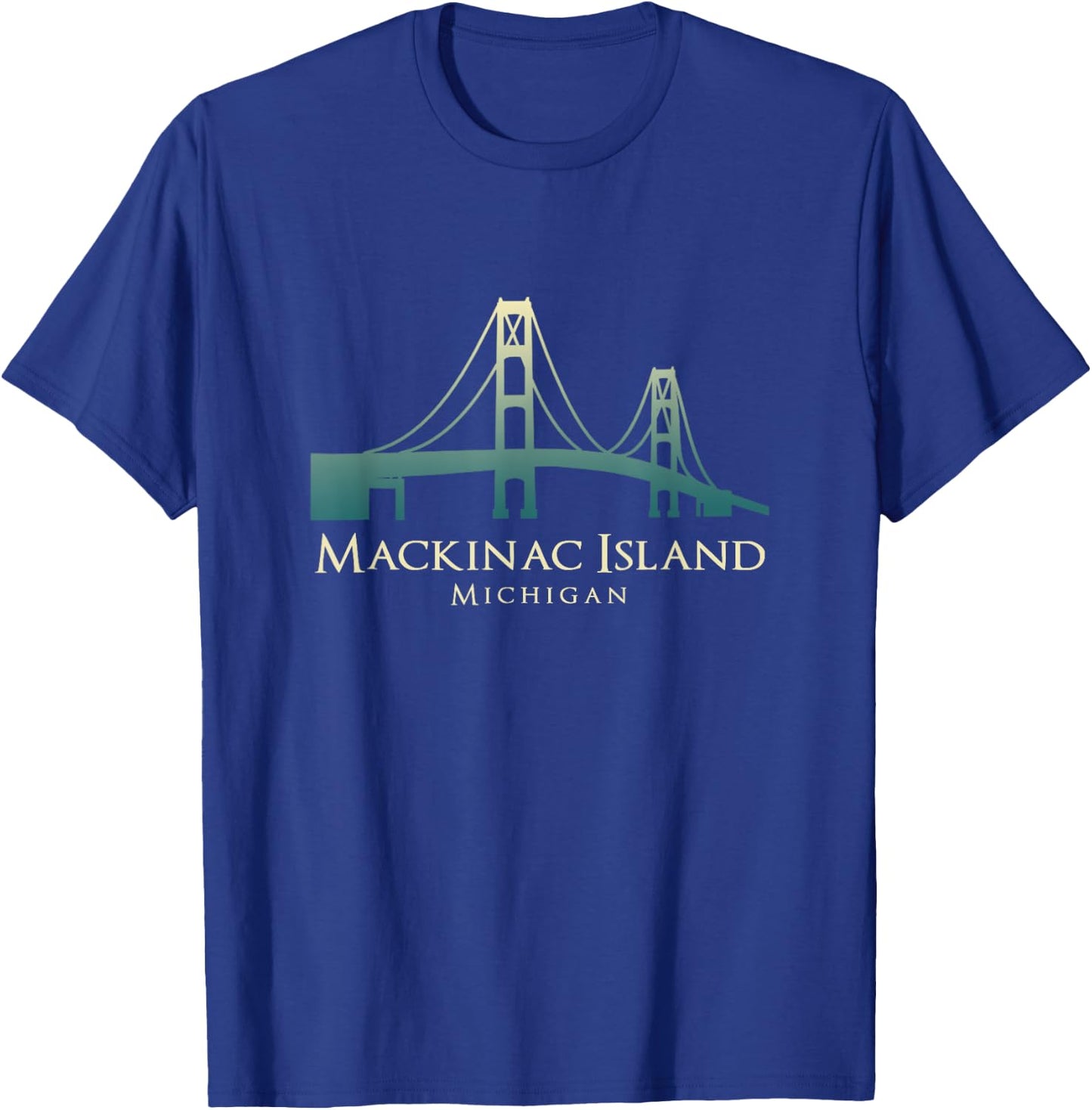 Mackinac Island Michigan Bridge USA Resort Vacation Souvenir T-Shirt - T-Shirt | Royal