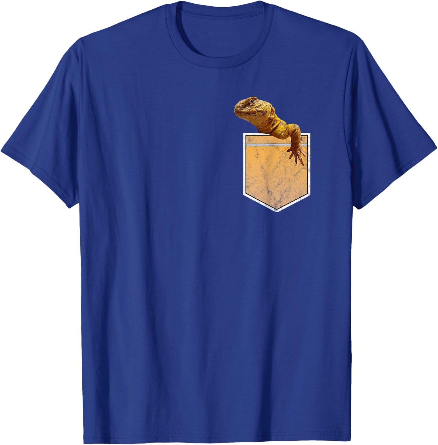 Funny Uromastyx Agame In Pocket T-Shirt - T-Shirt | Royal