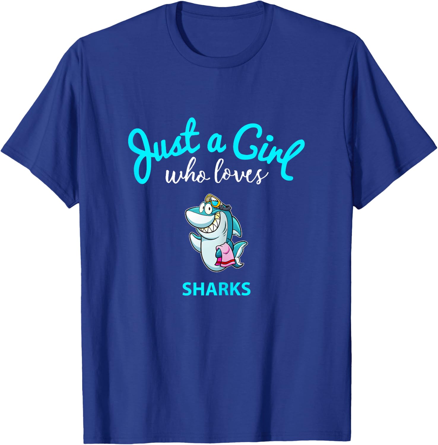 Shark Shirt for Girls | Kids Shark T-Shirt - T-Shirt | Royal