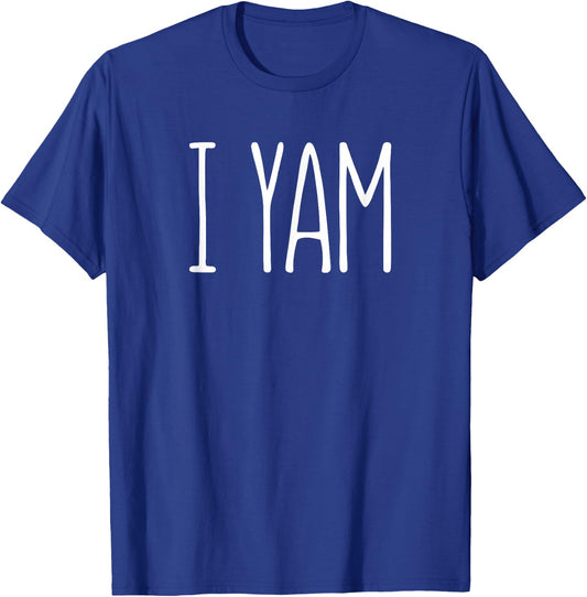 I Yam Shirt She's My Sweet Potato Matching Thanksgiving Day T-Shirt - T-Shirt | Royal