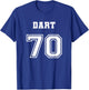 Jersey Style Dart 70 1970 Old School Muscle Classic Car T-Shirt - T-Shirt | Royal