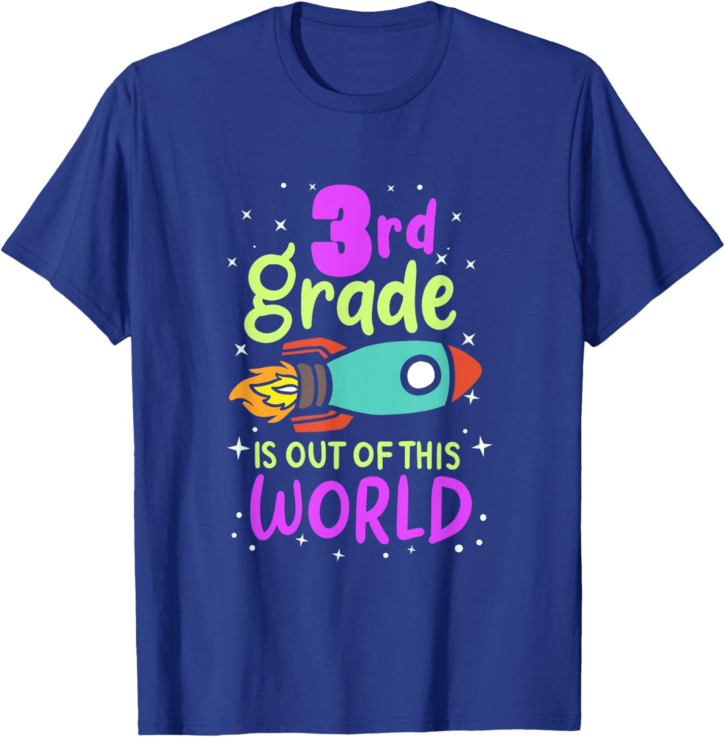 3rd Grade Is Out Of This World 3rd Grader Rocket Costume T-Shirt - T-Shirt | Royal