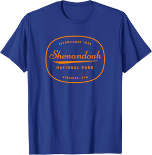 Family Vacation Gift - Retro Shenandoah National Park T-Shirt - T-Shirt | Royal