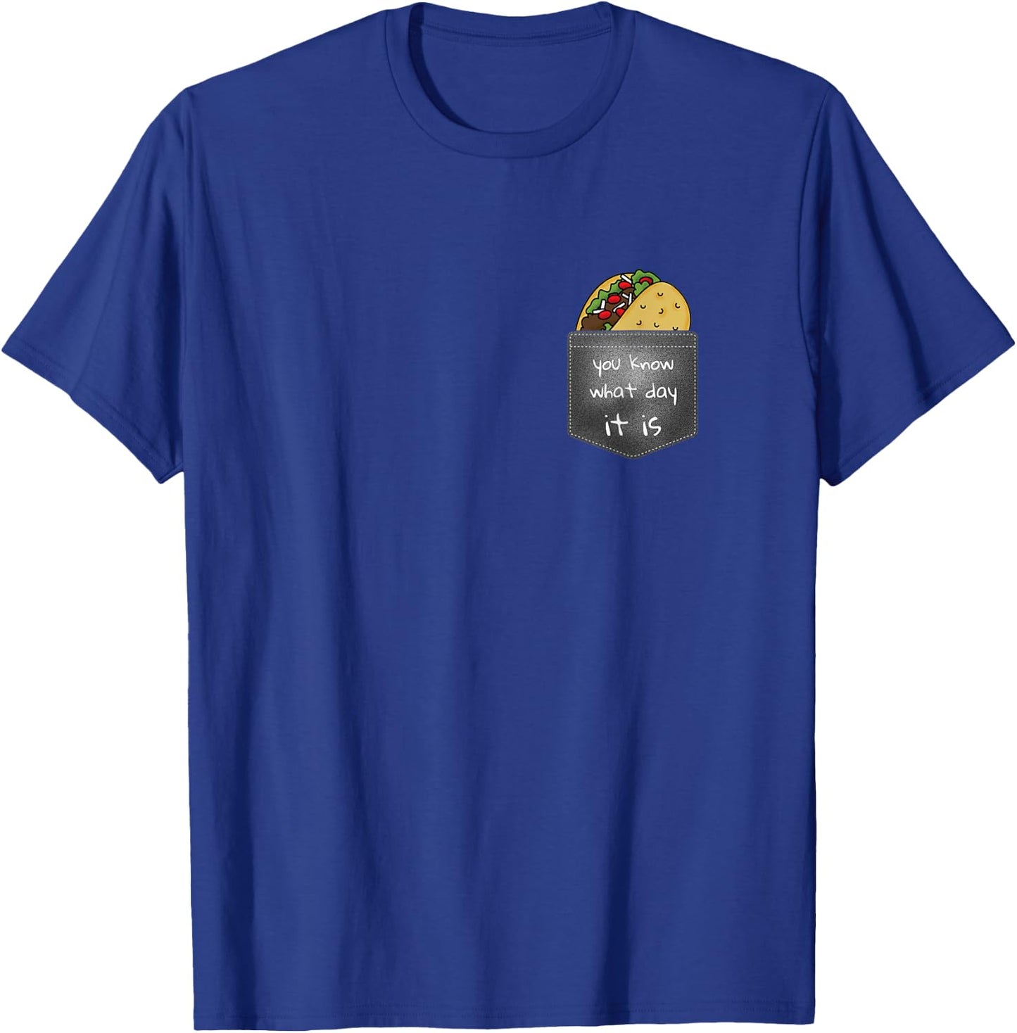 Taco Tuesday - Pocket Taco T-Shirt - T-Shirt | Royal