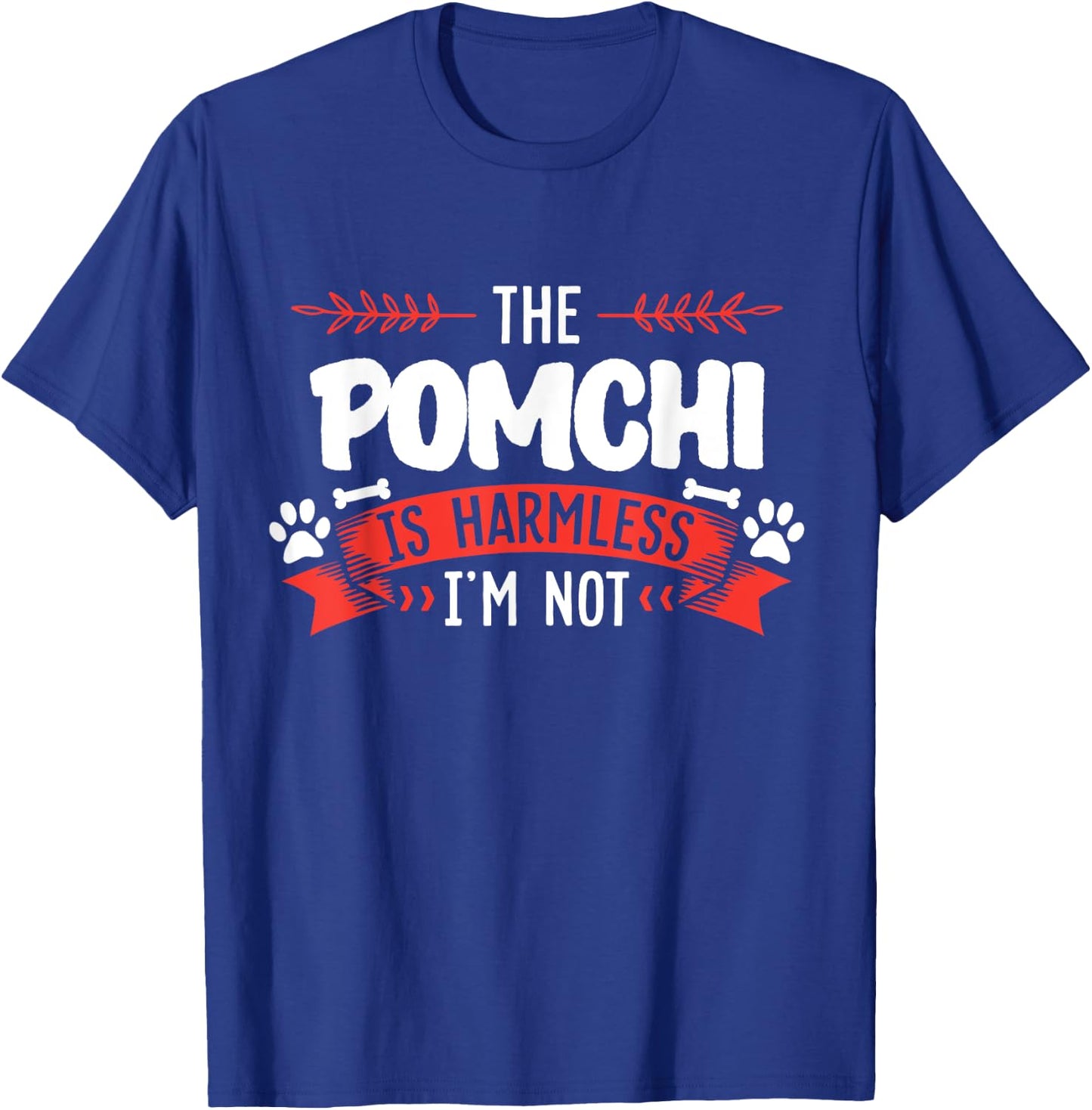 Pomchi Shirt Men Women Dog Mom Dog Lover T-Shirt - T-Shirt | Royal