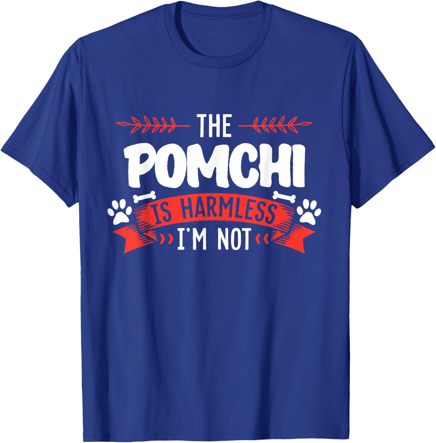 Pomchi Shirt Men Women Dog Mom Dog Lover T-Shirt - T-Shirt | Royal