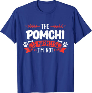 Pomchi Shirt Men Women Dog Mom Dog Lover T-Shirt - T-Shirt | Royal