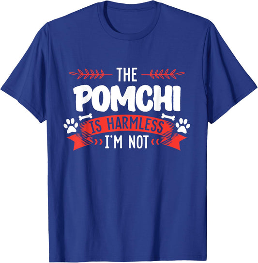 Pomchi Shirt Men Women Dog Mom Dog Lover T-Shirt - T-Shirt | Royal