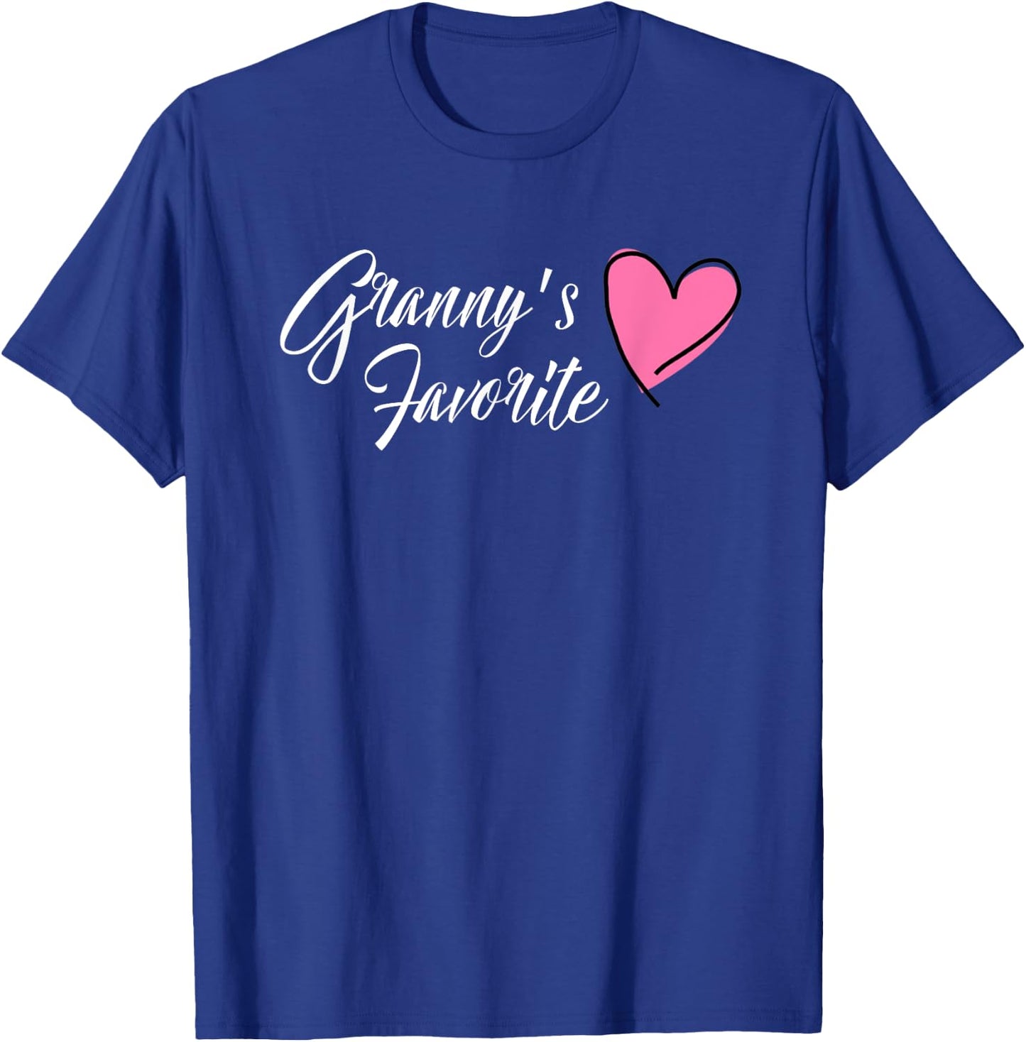 GRANNY'S FAVORITE Granddaughter Heart T-Shirt - T-Shirt | Royal