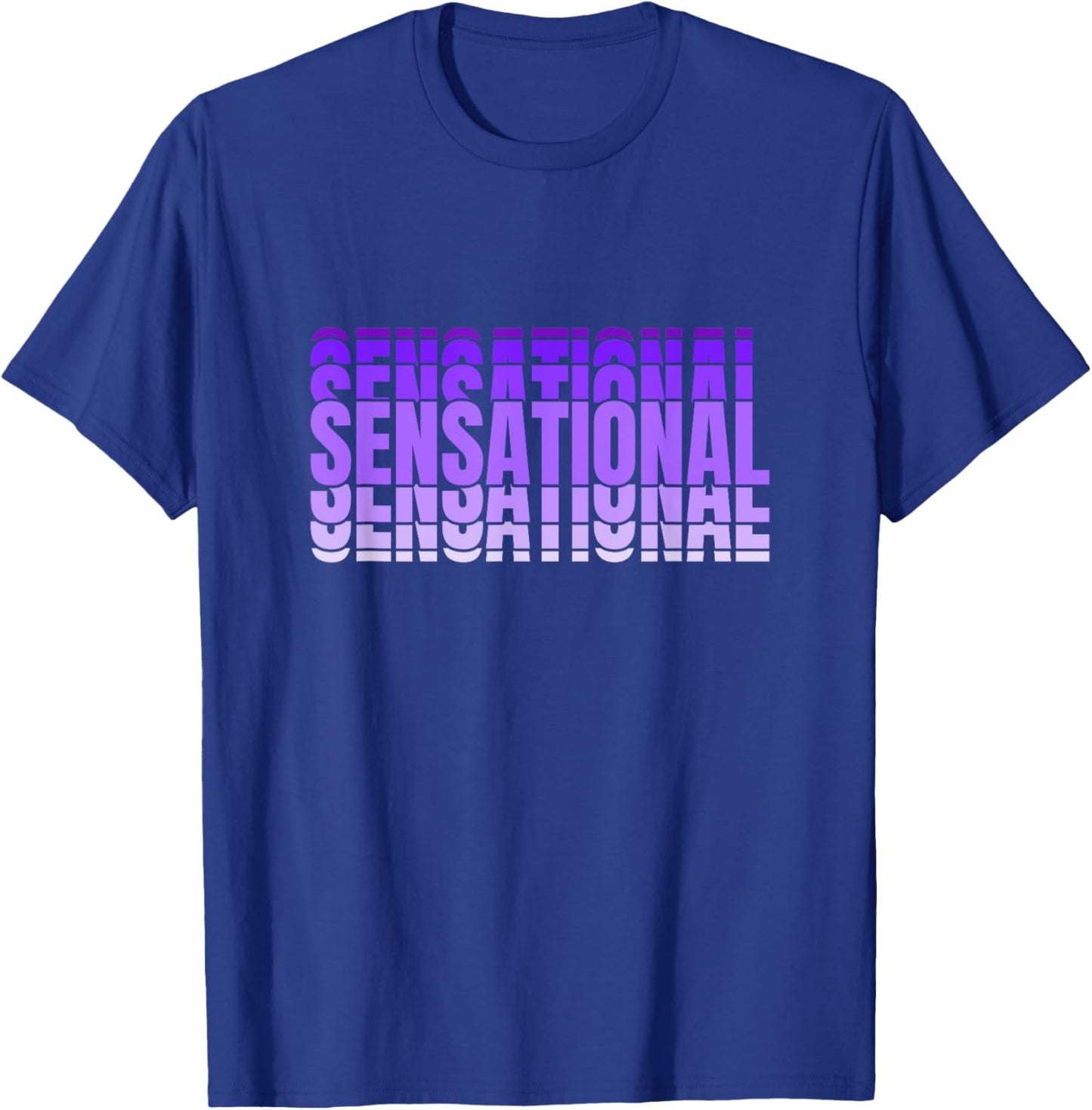 Purple Sensational Purple Color Graphic T-Shirt - T-Shirt | Royal