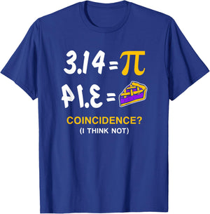 Pie Pi Day Gift T-Shirt - T-Shirt | Royal