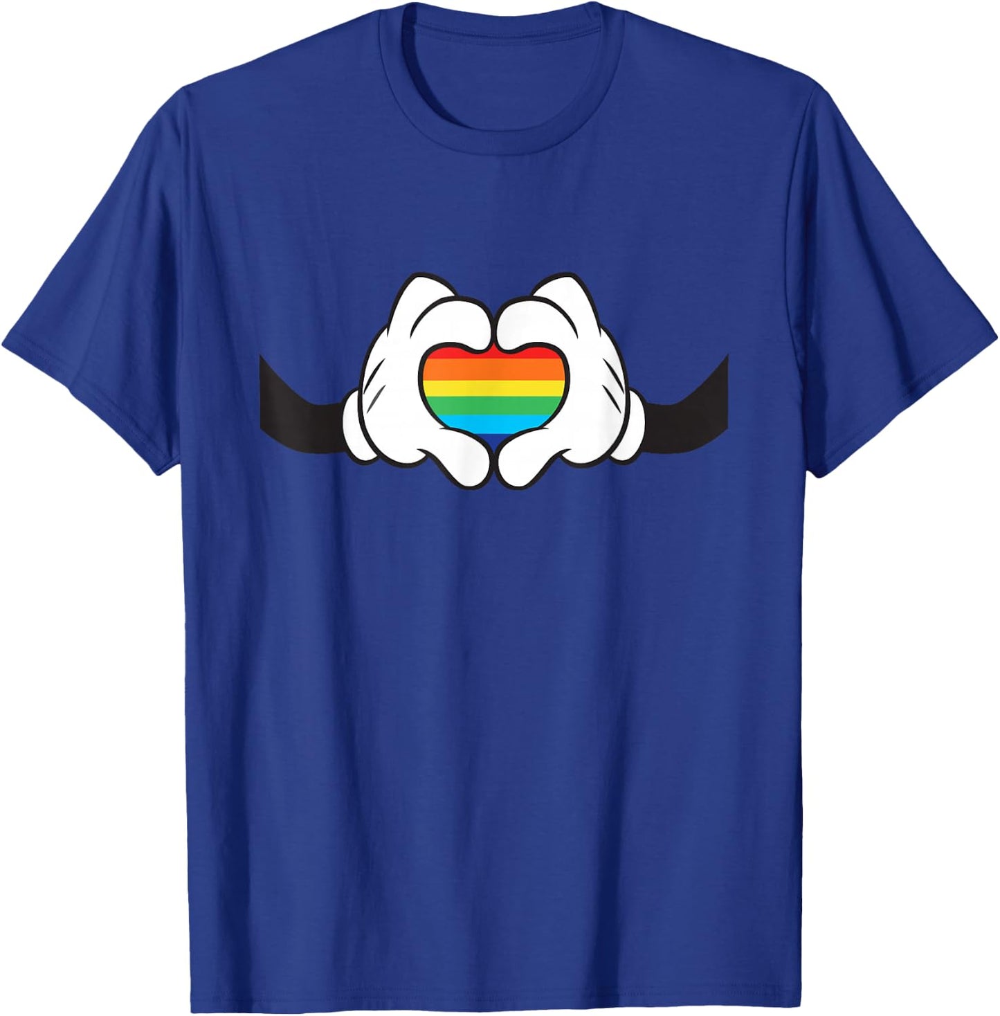 Disney Mickey Mouse Rainbow Hands T-Shirt - T-Shirt | Royal
