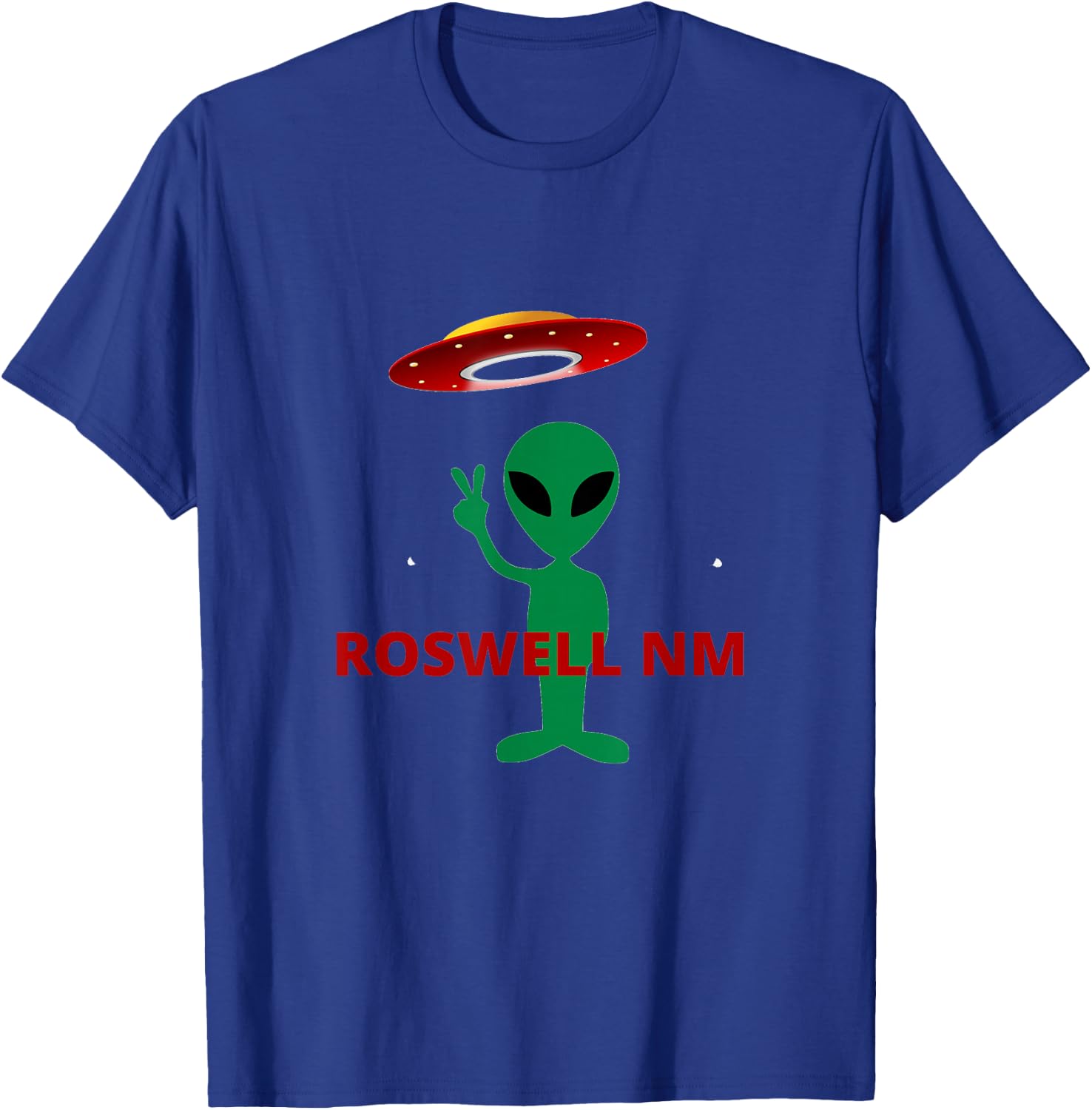 Roswell NM Alien UFO Abduction ETs Flying Saucer Men T-Shirt - T-Shirt | Royal