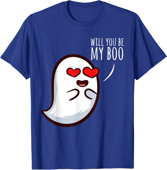 Will you be my boo Halloween Costume 2020 Ghost Witches T-Shirt - T-Shirt | Royal