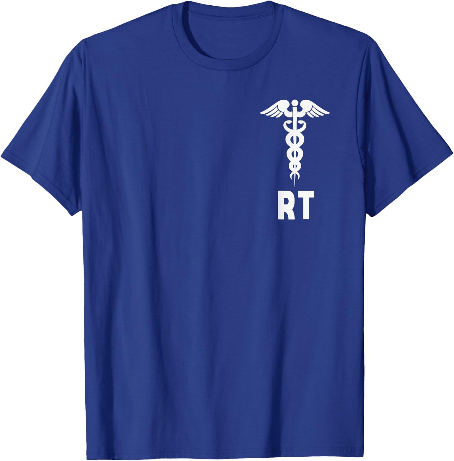 Respiratory Therapist RT Caduceus Medical Symbol Gift T-Shirt - T-Shirt | Royal