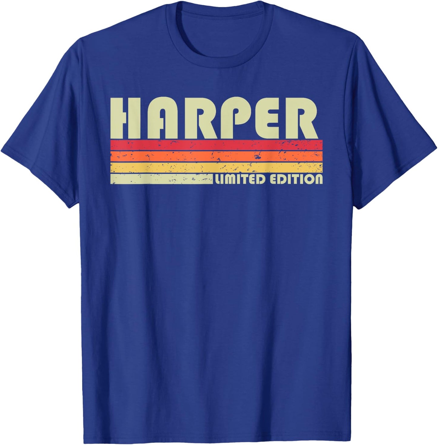 HARPER Surname Funny Retro Vintage 80s 90s Birthday Reunion T-Shirt - T-Shirt | Royal