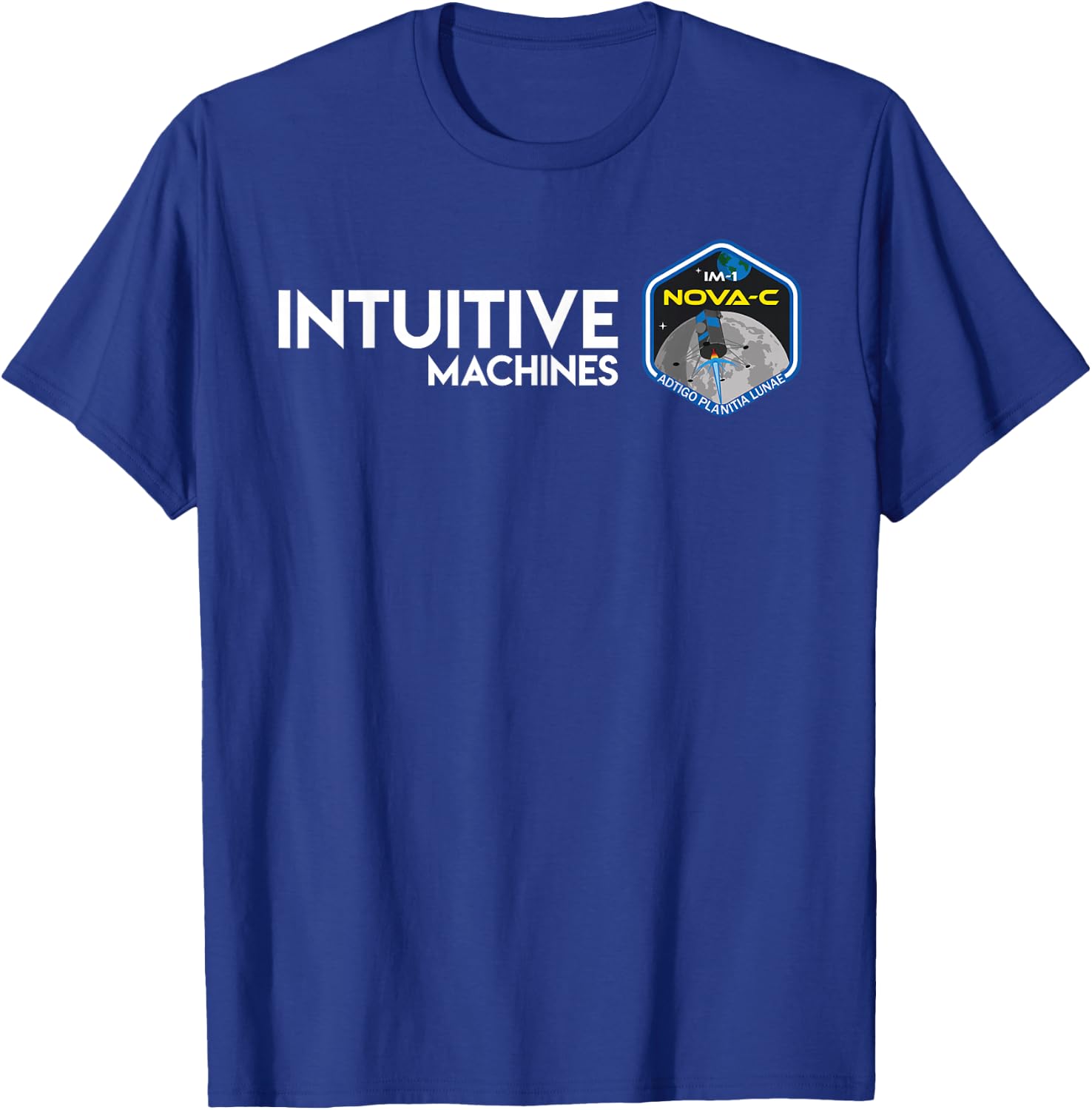 IM-1 Mission "Glitch" Artwork T-Shirt - T-Shirt | Royal