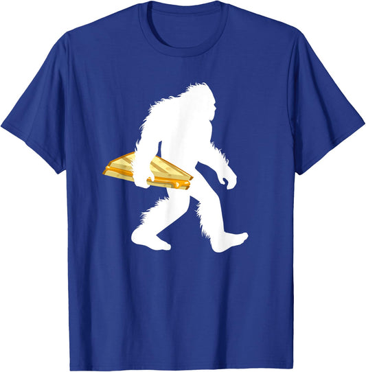 Bigfoot With Grilled Cheese Sasquatch Sandwich T-Shirt - T-Shirt | Royal