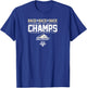 Birmingham Stallions - Back-to-Back-to-Back Spring Champs T-Shirt - T-Shirt | Royal