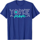 Yorkshire Terrier Dog Yorkie Mom Mama Men Women Girls Kids T-Shirt - T-Shirt | Royal