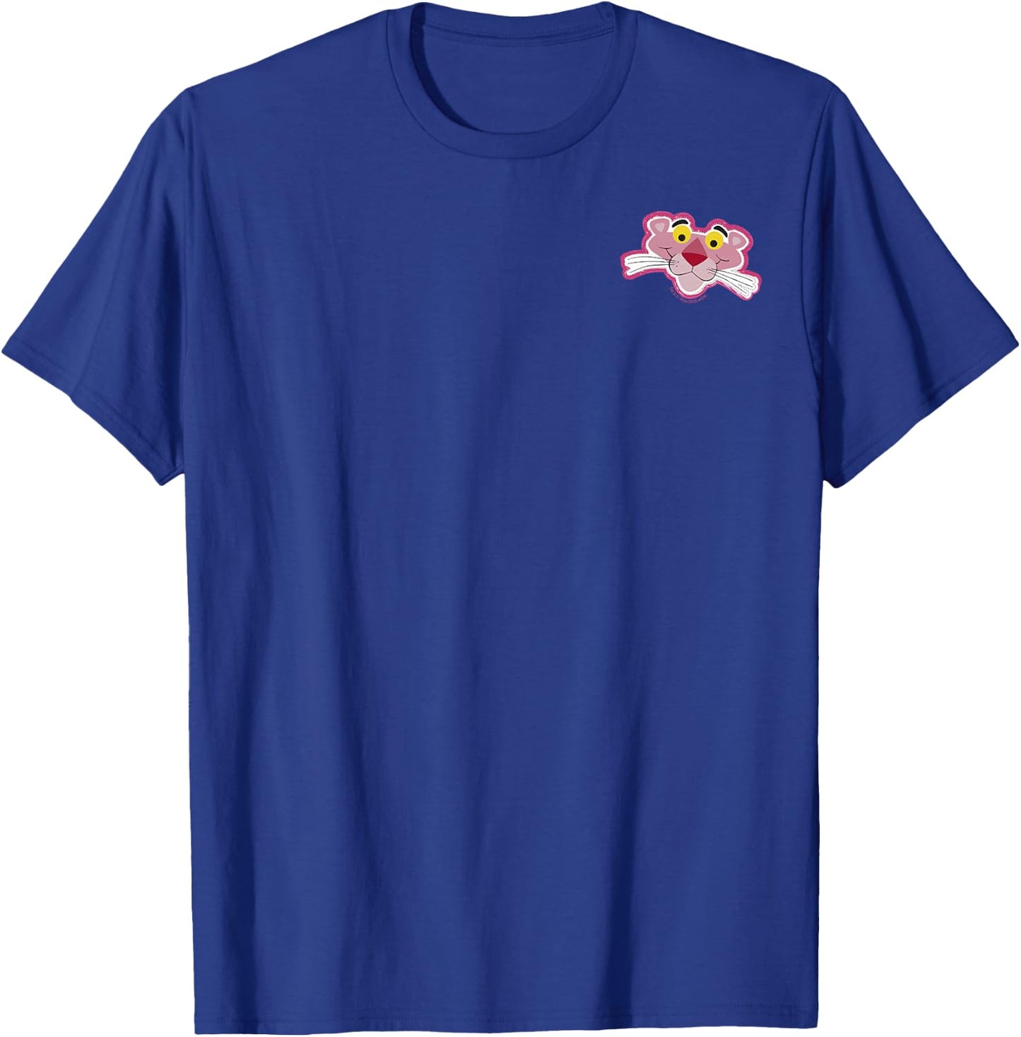 The Pink Panther Left Chest Patch T-Shirt - T-Shirt | Royal