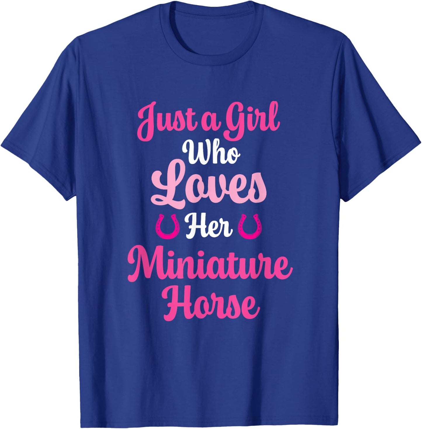Miniature Horse Gift Love Their Miniature Horse T-Shirt - T-Shirt | Royal