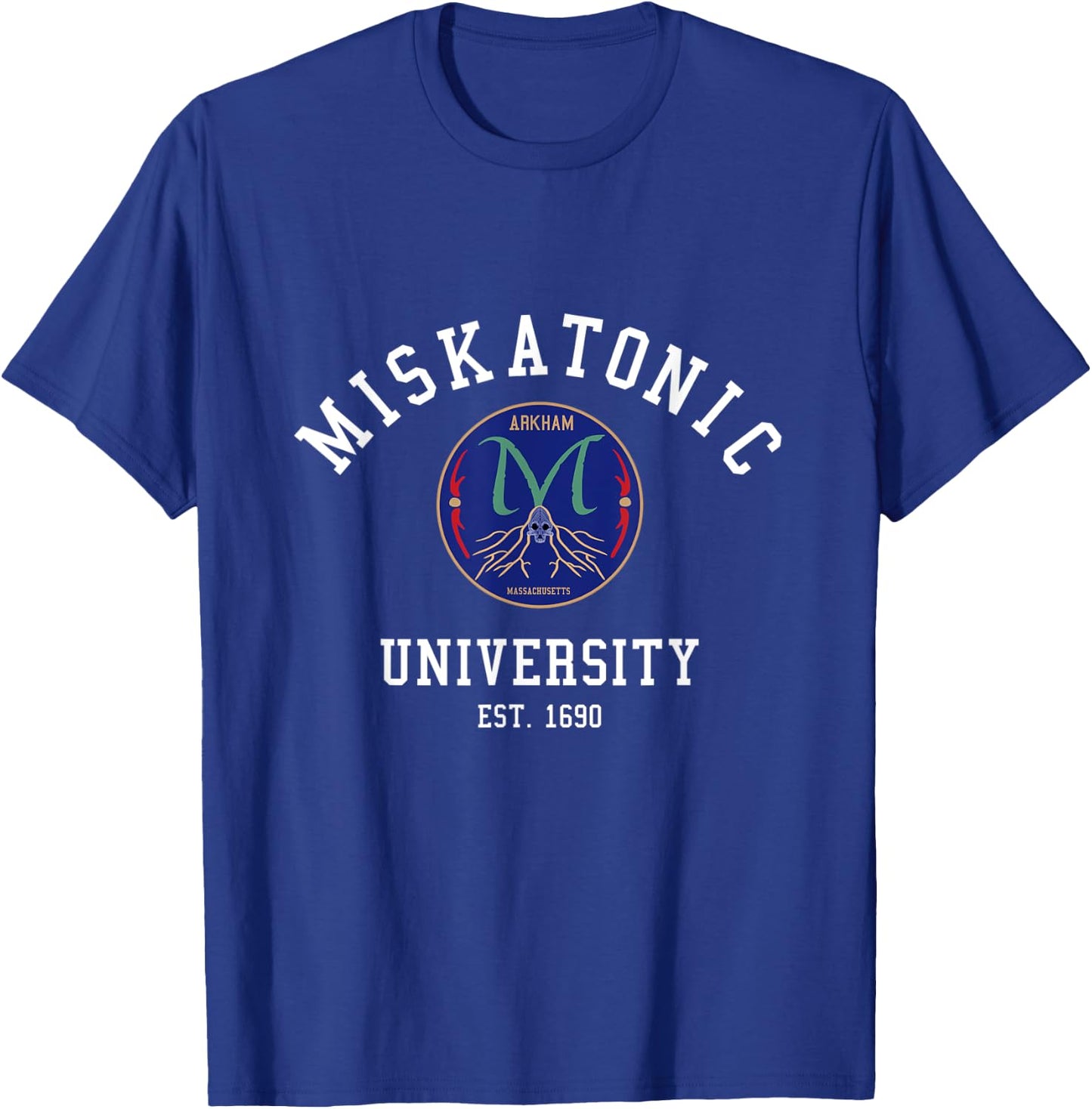 Miskatonic University - emblem logo T-Shirt - T-Shirt | Royal