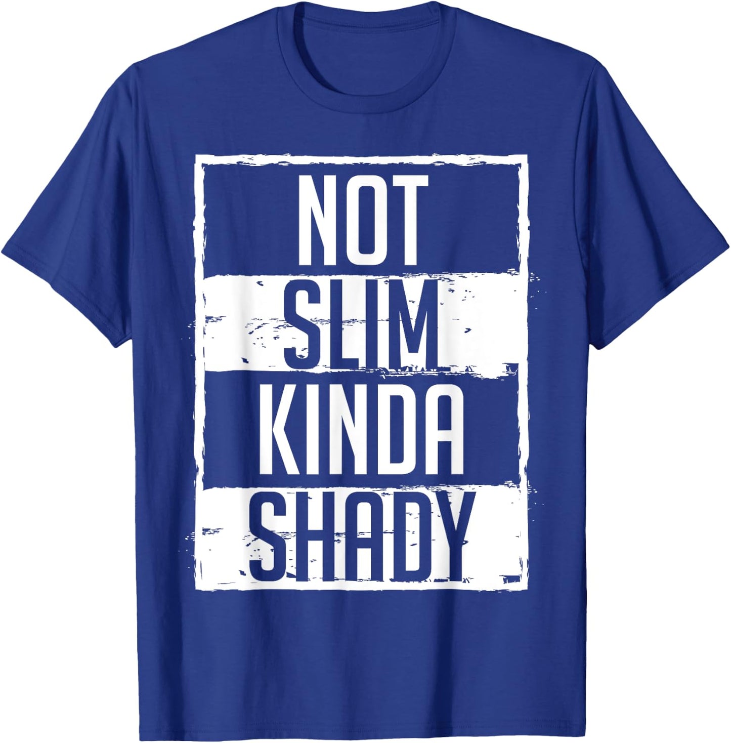 Pilates Dumbbell Fit Healthy Lifestyle Women's Not Slim Kinda Shady Chubby Gym Design Black Small Classic Fit Modern Classic Short Sleeve T-Shirt - T-Shirt | Royal